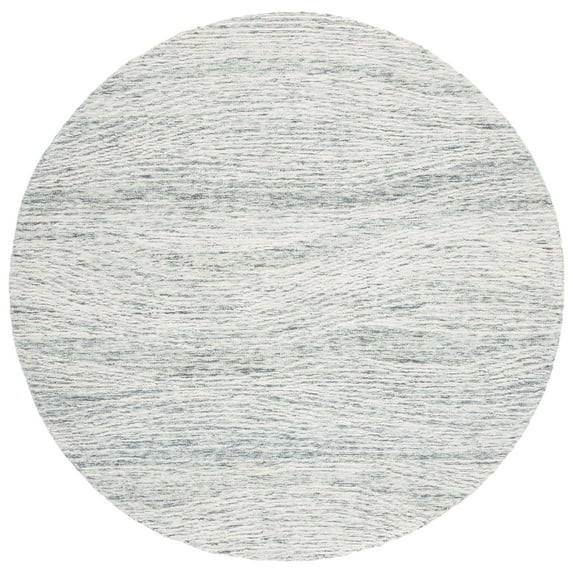 SAFAVIEH Metro Bridget Abstract Area Rug, Dark Grey/Ivory, 6' x 6' Round