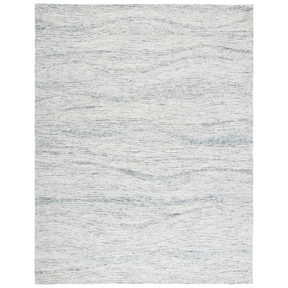 SAFAVIEH Metro Bridget Abstract Area Rug, Dark Grey/Ivory, 9' x 12'