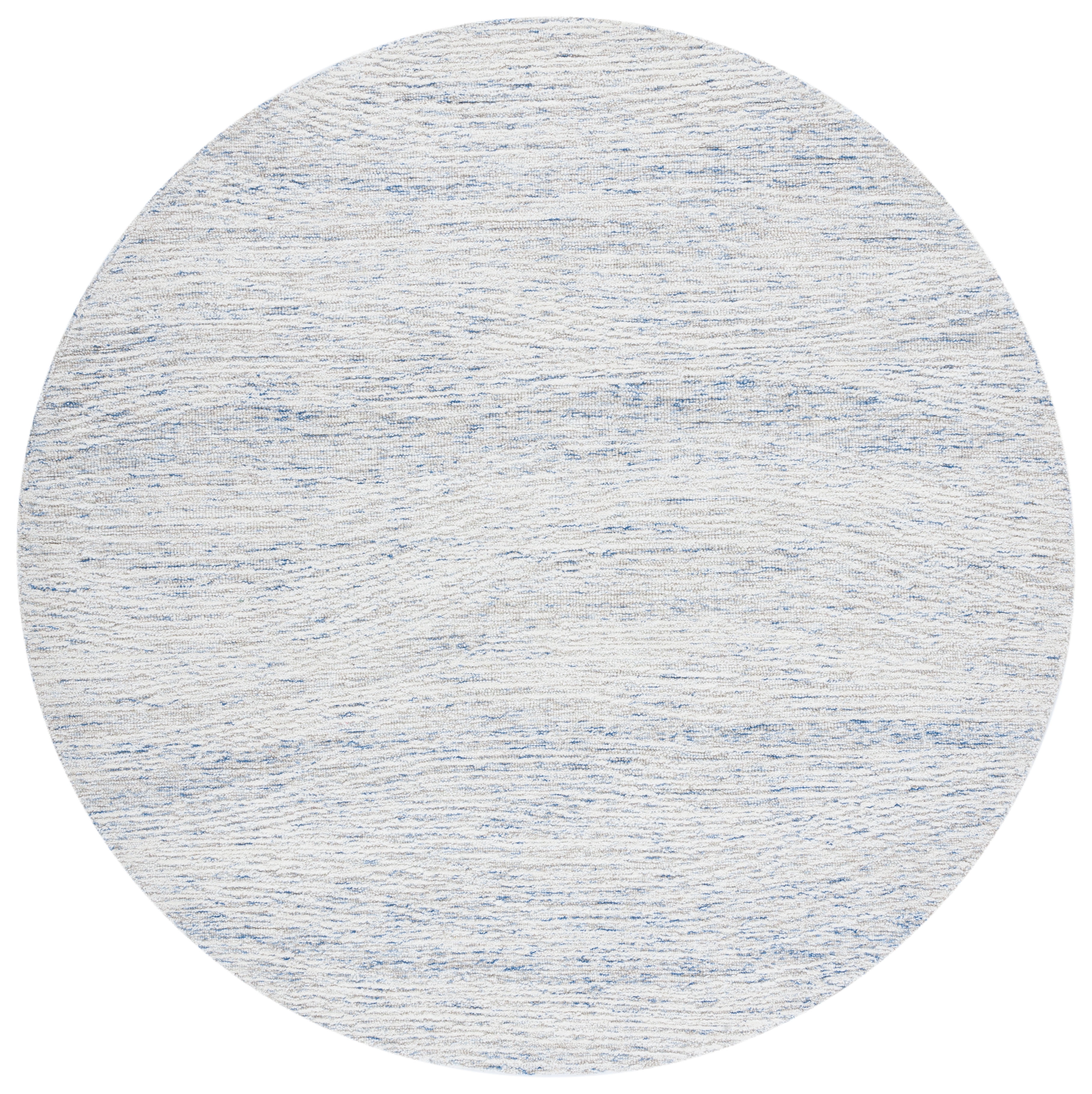 SAFAVIEH Metro Bridget Abstract Area Rug, Light Blue/Ivory, 4' x 4' Round
