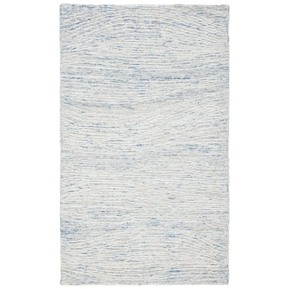 SAFAVIEH Metro Bridget Abstract Area Rug, Light Blue/Ivory, 4' x 6'