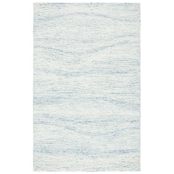 SAFAVIEH Metro Bridget Abstract Area Rug, Light Blue/Ivory, 5' x 8'