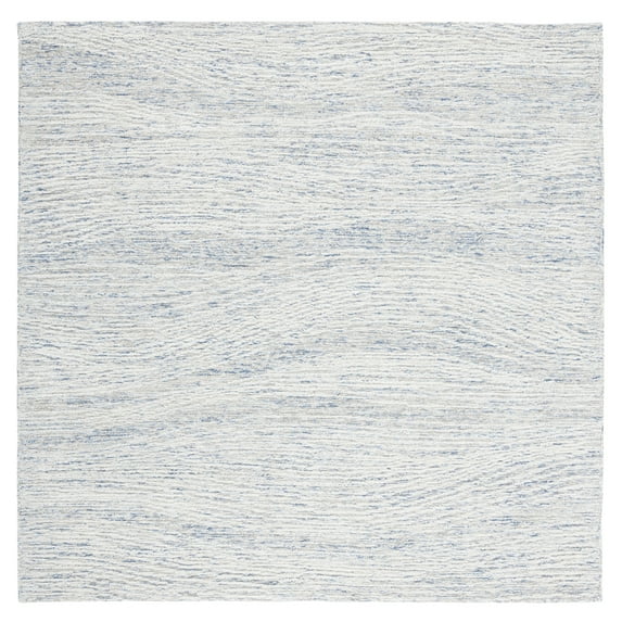 SAFAVIEH Metro Bridget Abstract Area Rug, Light Blue/Ivory, 6' x 6' Square