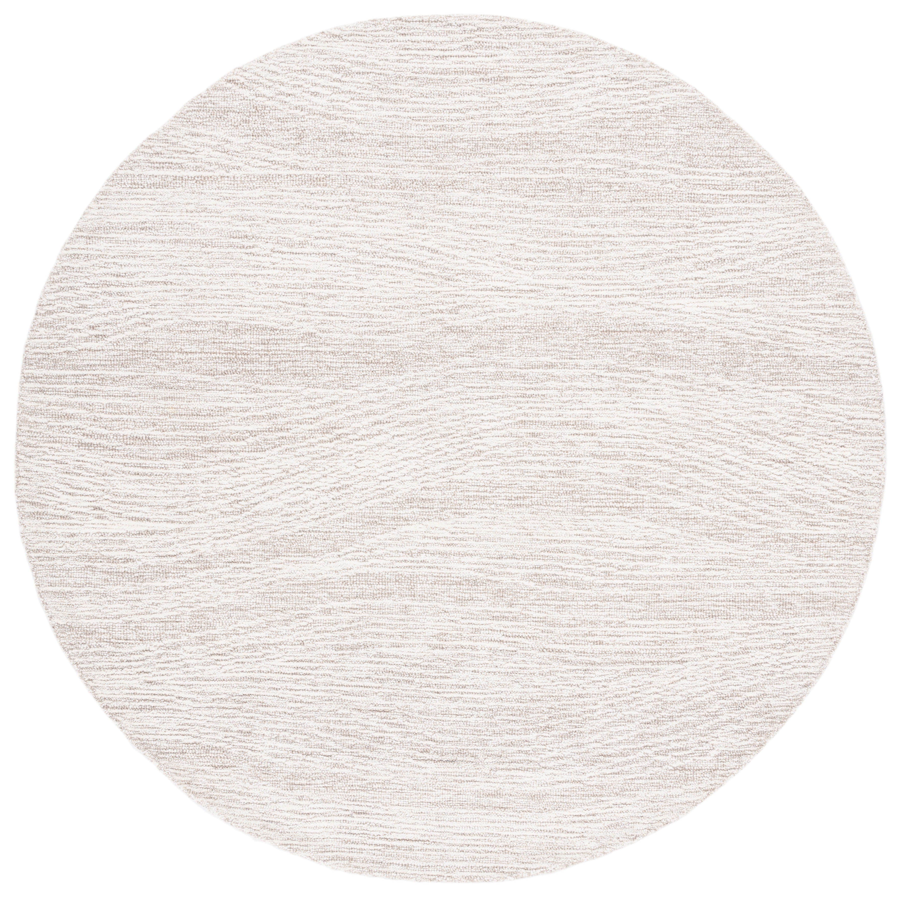 SAFAVIEH Metro Bridget Abstract Area Rug, Natural/Ivory, 10' x 10' Round