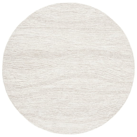 SAFAVIEH Metro Bridget Abstract Area Rug, Natural/Ivory, 6' x 6' Round