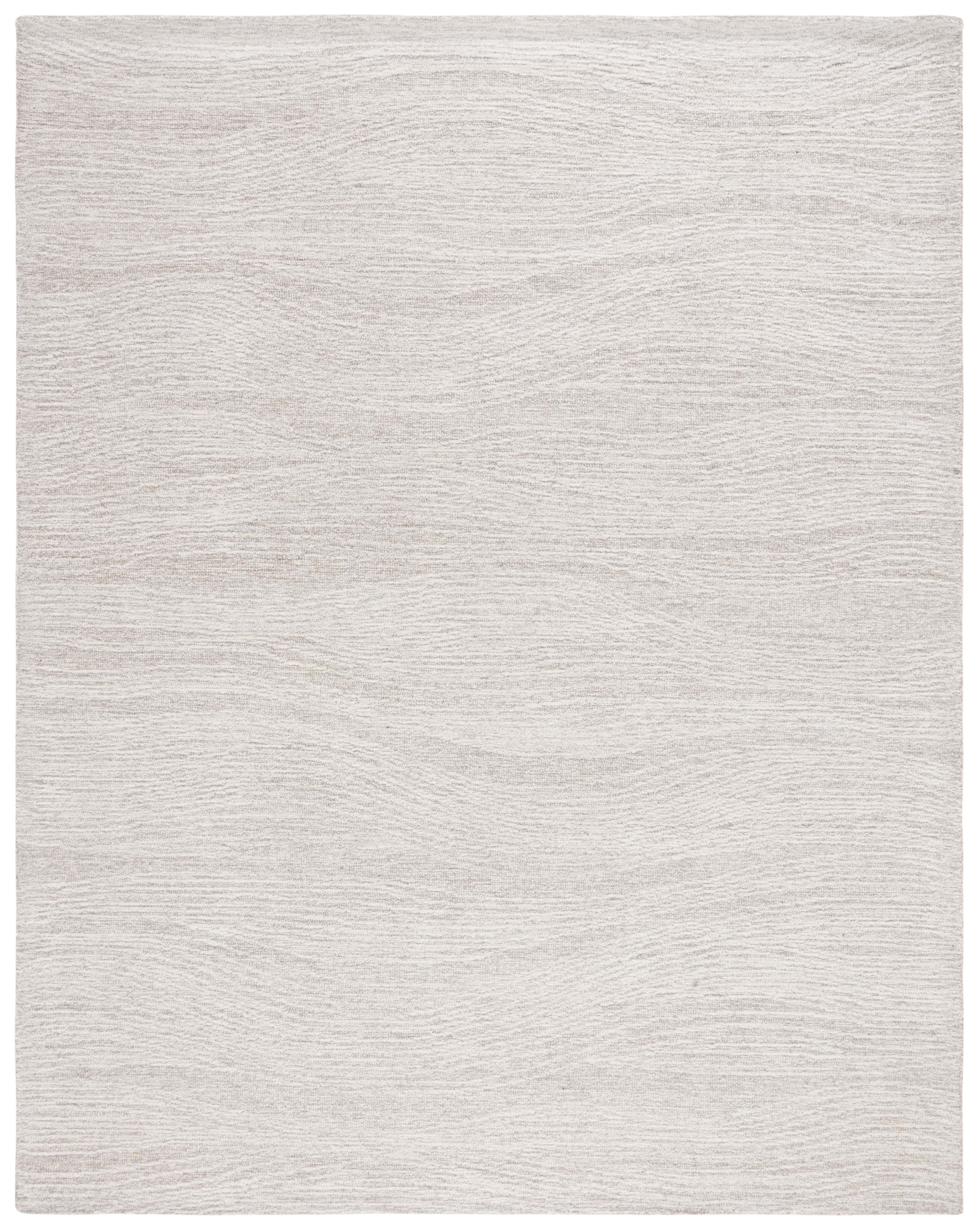 Natural Ivory Hand-Tufted Wool 8' x 10' Area Rug