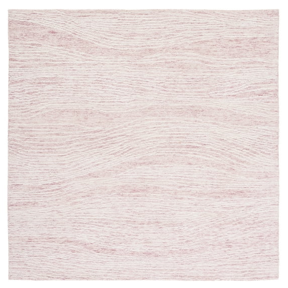 SAFAVIEH Metro Bridget Abstract Area Rug, Pink/Ivory, 4' x 4' Square
