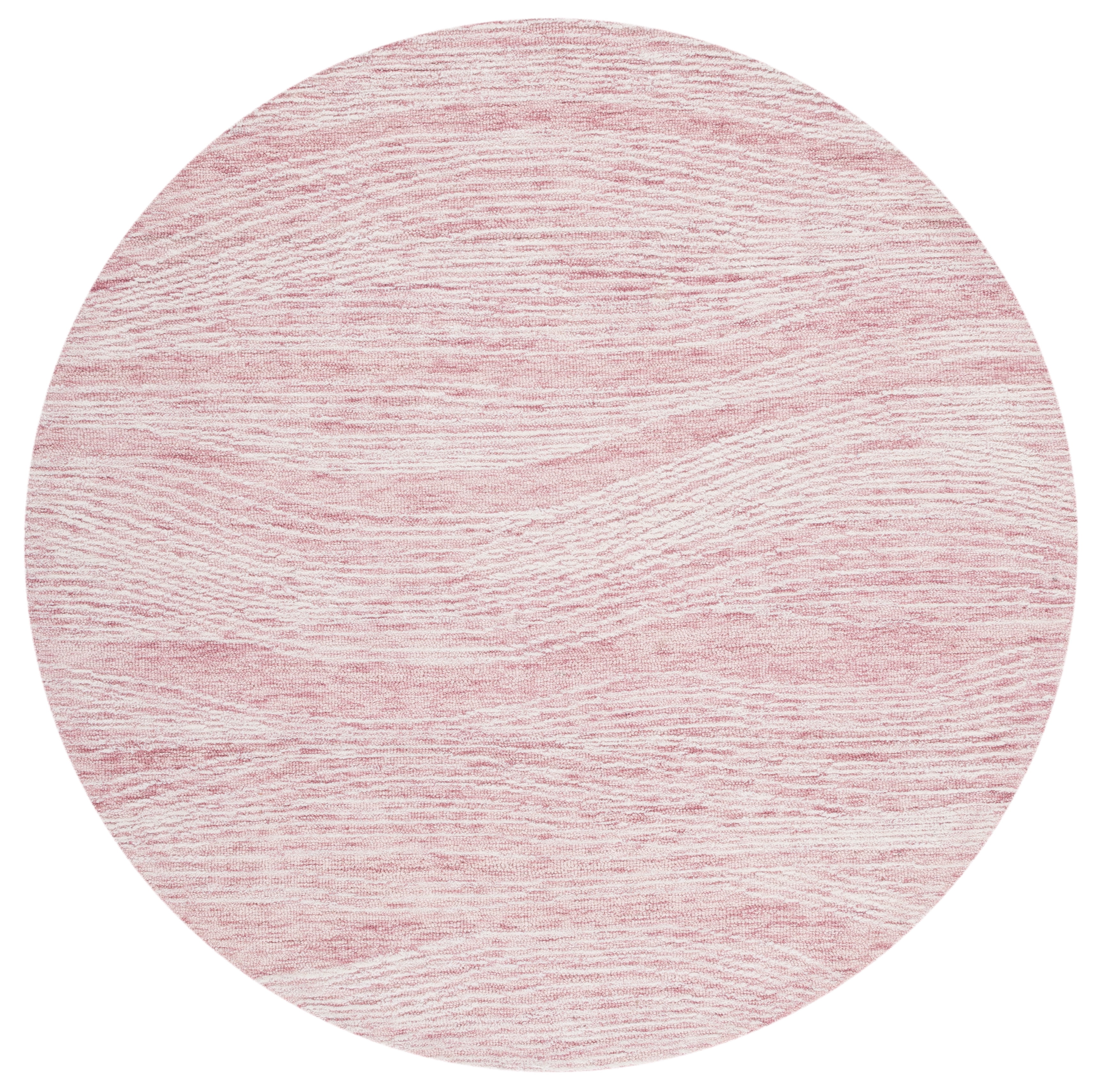 SAFAVIEH Metro Bridget Abstract Area Rug, Pink/Ivory, 6' x 6' Round