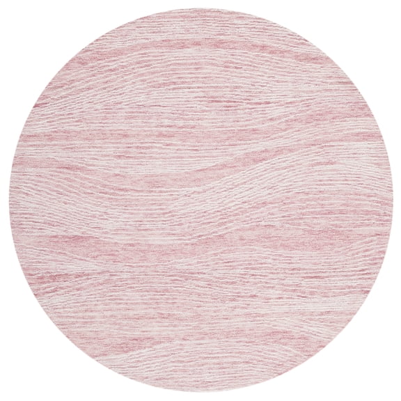 SAFAVIEH Metro Bridget Abstract Area Rug, Pink/Ivory, 6' x 6' Round
