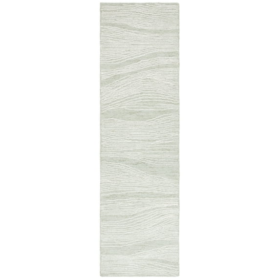 SAFAVIEH Metro Bridget Abstract Runner Rug, Sage/Ivory, 2'3" x 8'