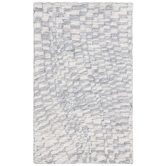 SAFAVIEH Metro Brittania Abstract Area Rug, Grey/Ivory, 3' x 5'