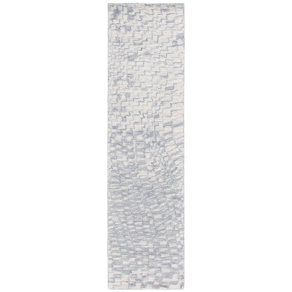 SAFAVIEH Metro Brittania Abstract Runner Rug, Grey/Ivory, 2'3" x 9'