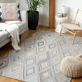 thumbnail image 1 of SAFAVIEH Metro Bronte Diamond Area Rug, Grey/Light Brown, 8' x 10', 1 of 9