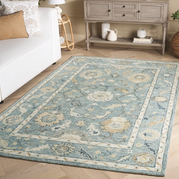 Safavieh Metro Calanthe Oriental Area Rug, Blue/Ivory, 6' x 9'