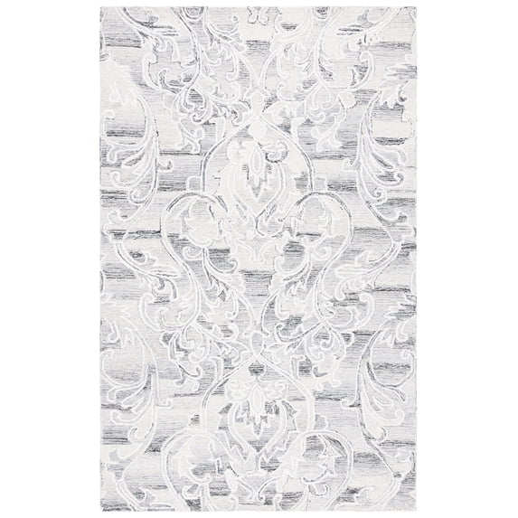 SAFAVIEH Metro Carleen Abstract Area Rug, Grey/Ivory, 5' x 8'