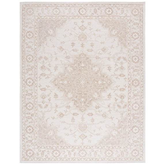 SAFAVIEH Metro Carrissa Medallion Area Rug, Beige/Ivory, 9' x 12'