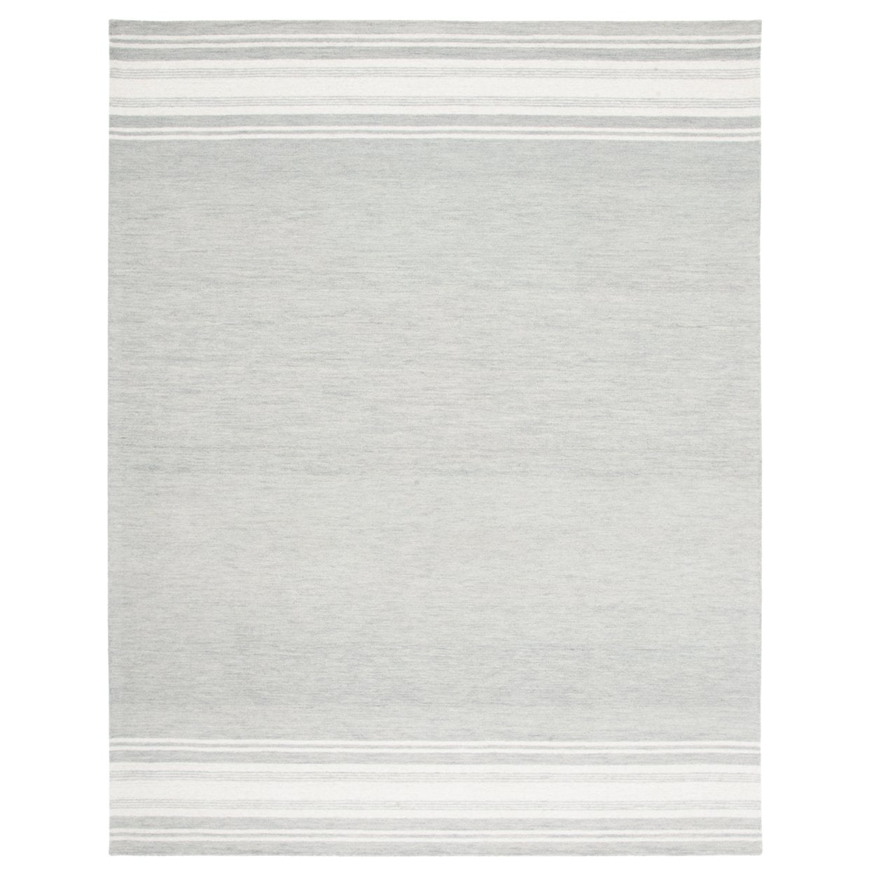 Ivory and Sage Hand-Tufted Wool Area Rug, 8' x 10'