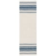 thumbnail image 1 of SAFAVIEH Metro Caylee Striped Runner Rug, Ivory/Blue, 2'3" x 8', 1 of 8