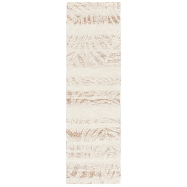 SAFAVIEH Metro Cecily Striped Runner Rug, Beige/Ivory, 2'3" x 8'