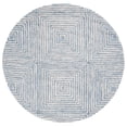 thumbnail image 1 of SAFAVIEH Metro Chodak Abstract Area Rug, Light Blue/Ivory, 6' x 6' Round, 1 of 8