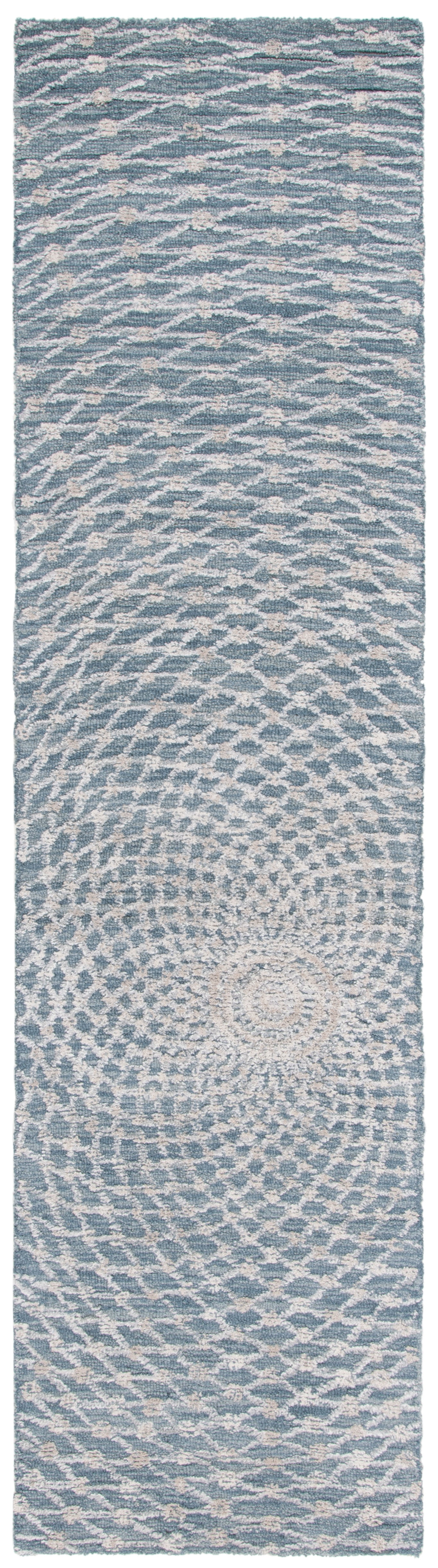 SAFAVIEH Metro Claude Geometric Runner Rug, Grey/Beige, 2'3" x 9'