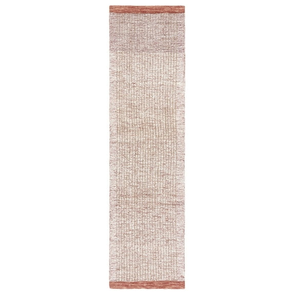 SAFAVIEH Metro Collection MET151Q Handmade Ivory/Red Rug