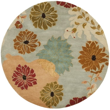 SAFAVIEH Metro Stephanie Abstract Wool Area Rug, Multi, 6' x 6' Round