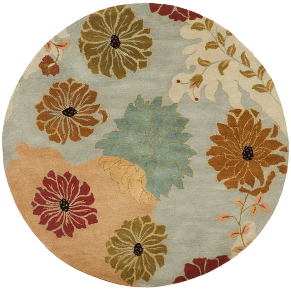 SAFAVIEH Metro Stephanie Abstract Wool Area Rug, Multi, 6' x 6' Round