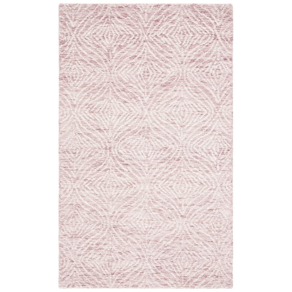 SAFAVIEH Metro Dalach Medallion Area Rug, Dark Pink/Ivory, 4' x 6'