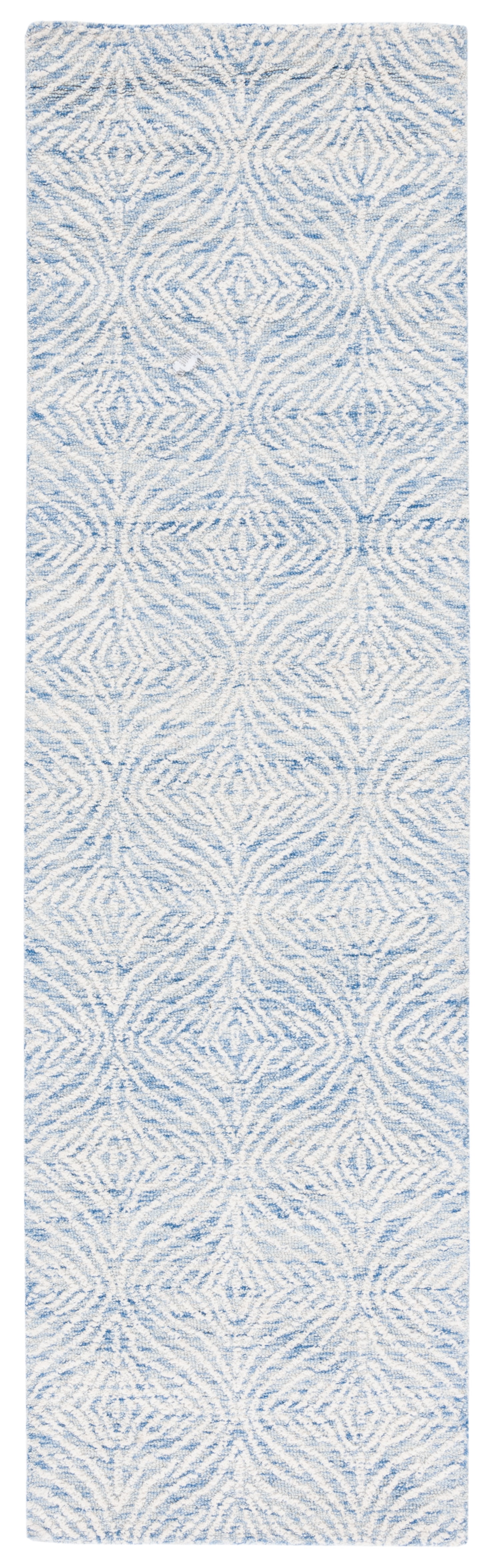 SAFAVIEH Metro Dalach Medallion Runner Rug, Blue/Ivory, 2'3" x 8'