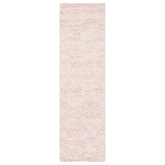 SAFAVIEH Metro Dalach Medallion Runner Rug, Dark Pink/Ivory, 2'3" x 8'