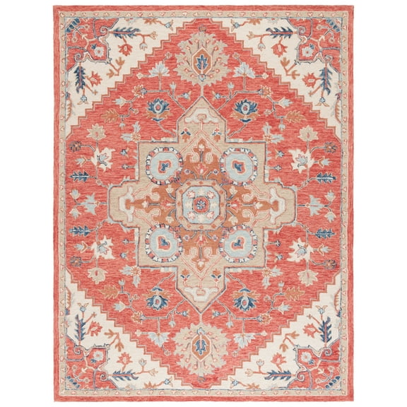 SAFAVIEH Metro Danica Medallion Area Rug, Red/Beige, 8' x 10'