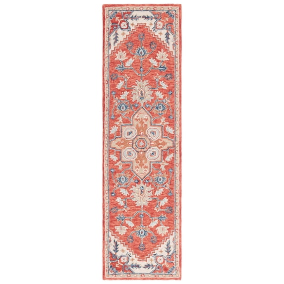 SAFAVIEH Metro Danica Medallion Runner Rug, Red/Beige, 2'3" x 8'