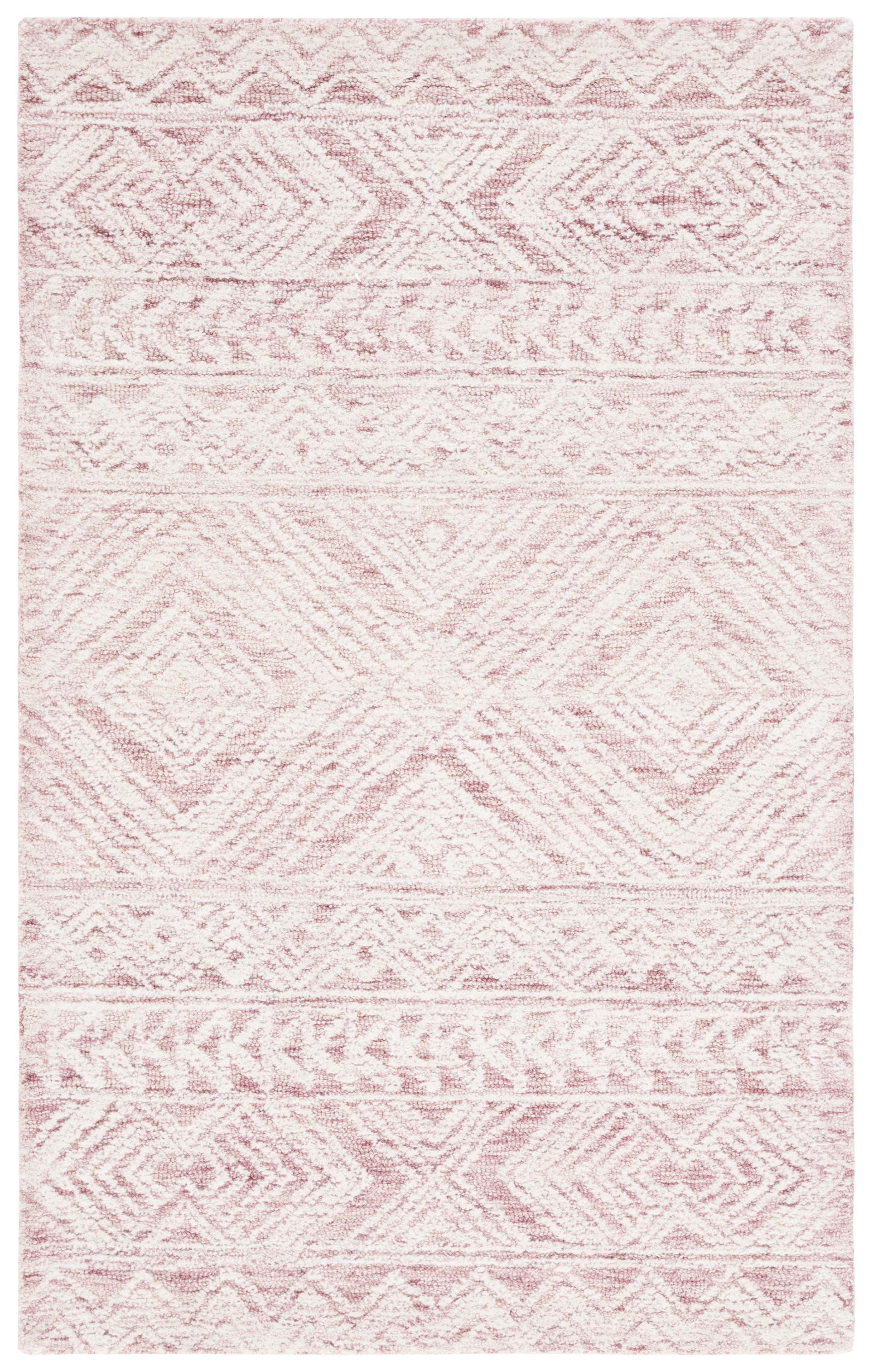 SAFAVIEH Metro Daria Medallion Area Rug, Dark Pink/Ivory, 3' x 5'
