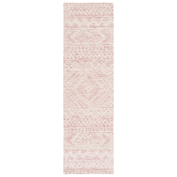 SAFAVIEH Metro Daria Medallion Runner Rug, Dark Pink/Ivory, 2'3" x 8'