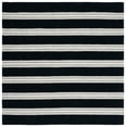 thumbnail image 1 of SAFAVIEH Metro Darion Striped Area Rug, Black/Ivory, 6' x 6' Square, 1 of 8