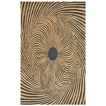 SAFAVIEH Metro Deion Geometric Area Rug, Black/Gold, 8' x 10'
