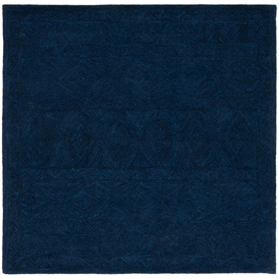 SAFAVIEH Metro Delbert Diamond Area Rug, Blue, 6' x 6' Square