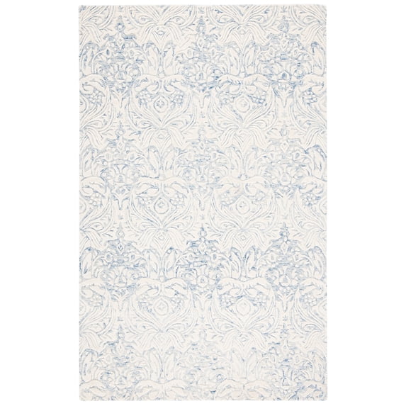 SAFAVIEH Metro Della Medallion Area Rug, Blue/Ivory, 8' x 10'