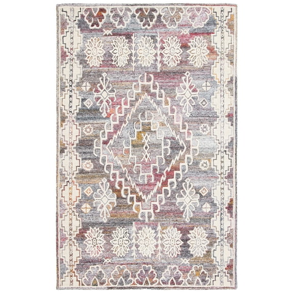 SAFAVIEH Metro Denise Medallion Area Rug, Red/Ivory, 8' x 10'