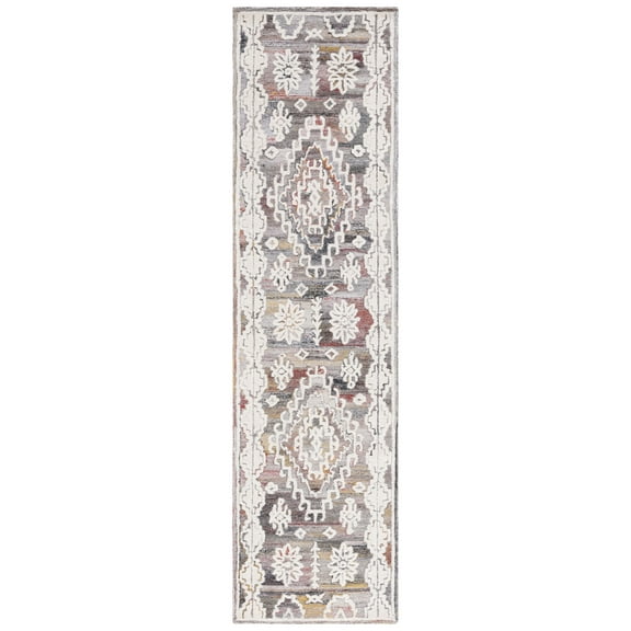 SAFAVIEH Metro Denise Medallion Runner Rug, Red/Ivory, 2'3" x 9'