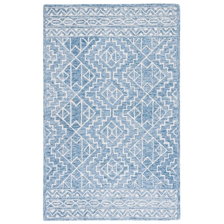 SAFAVIEH Metro Edden Medallion Area Rug, Blue/Ivory, 3' x 5'