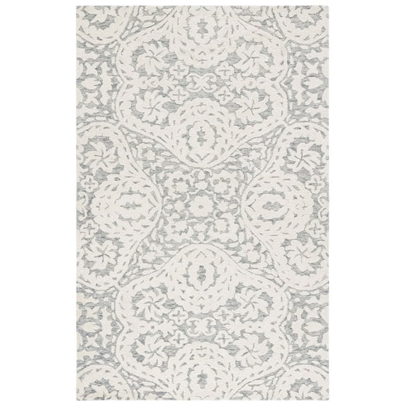 SAFAVIEH Metro Egbert Medallion Area Rug, Ivory/Grey, 3' x 5'
