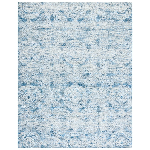 SAFAVIEH Metro Elmer Medallion Area Rug, Blue/Ivory, 3' x 5'