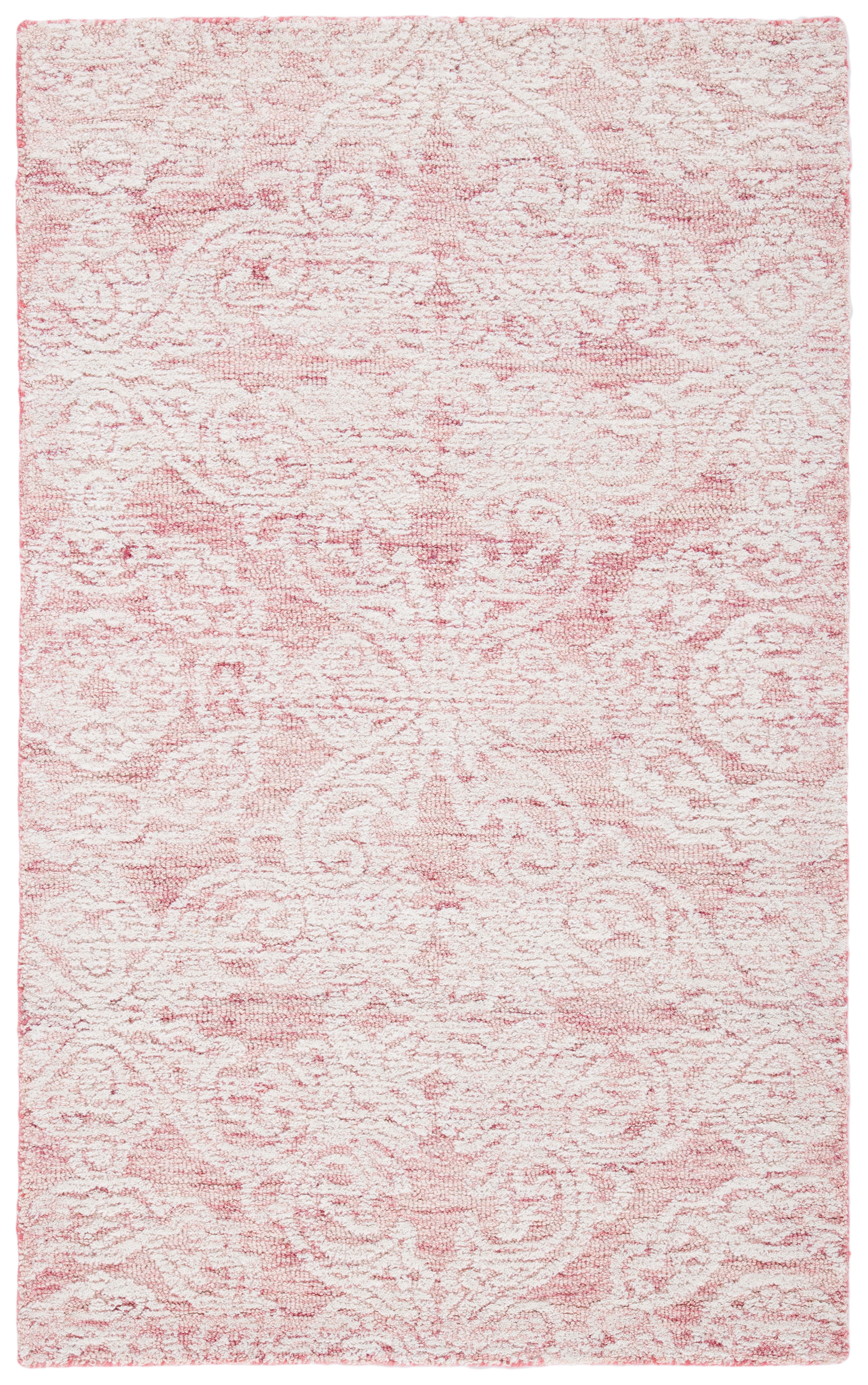 Elmer Library Rug SAFAVIEH Metro Elmer Medallion Area Rug, Dark Pink/Ivory, 3' x 5 ...