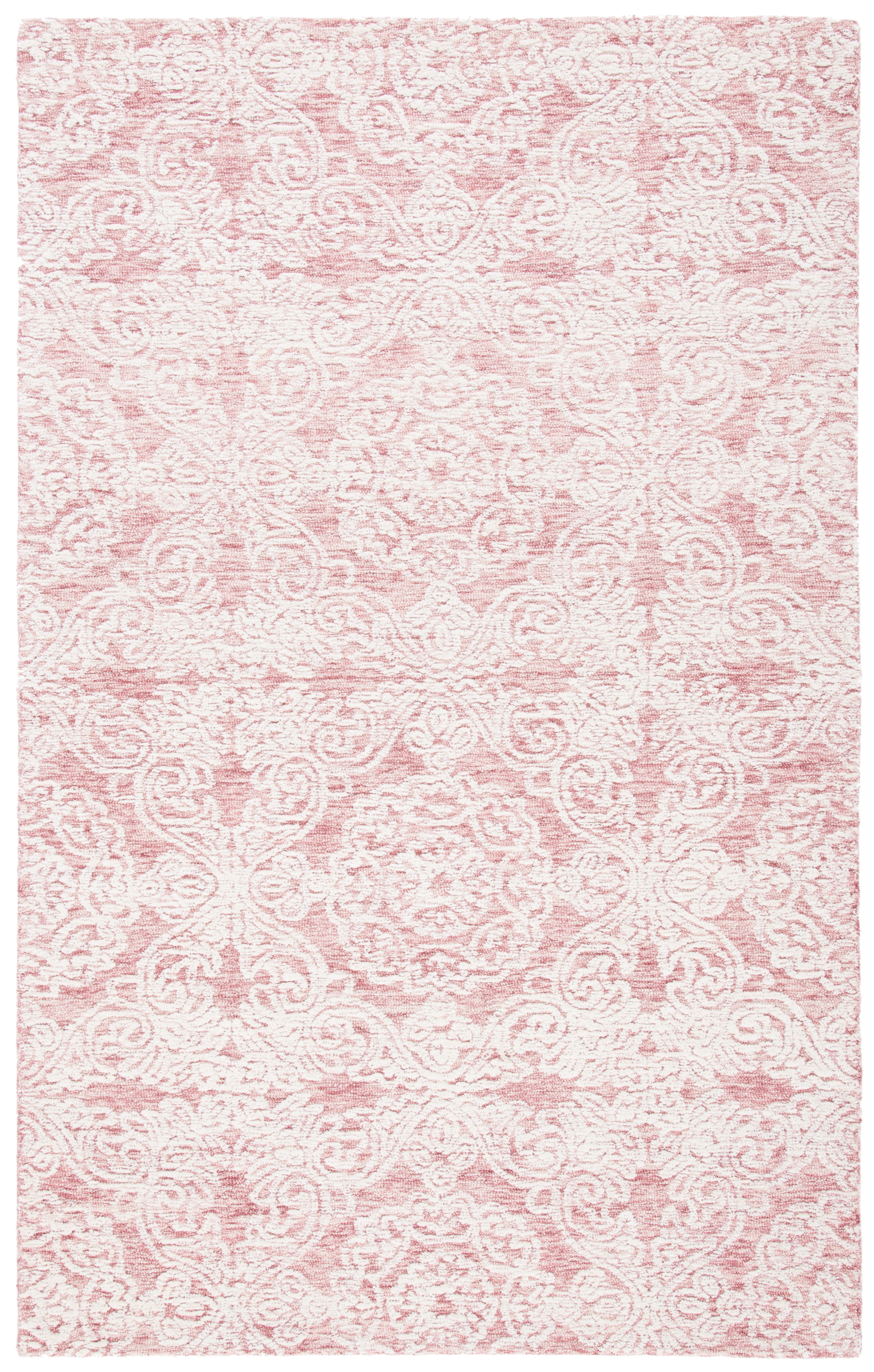 Elmer Library Rug SAFAVIEH Metro Elmer Medallion Area Rug, Dark Pink/Ivory, 5' x 8 ...