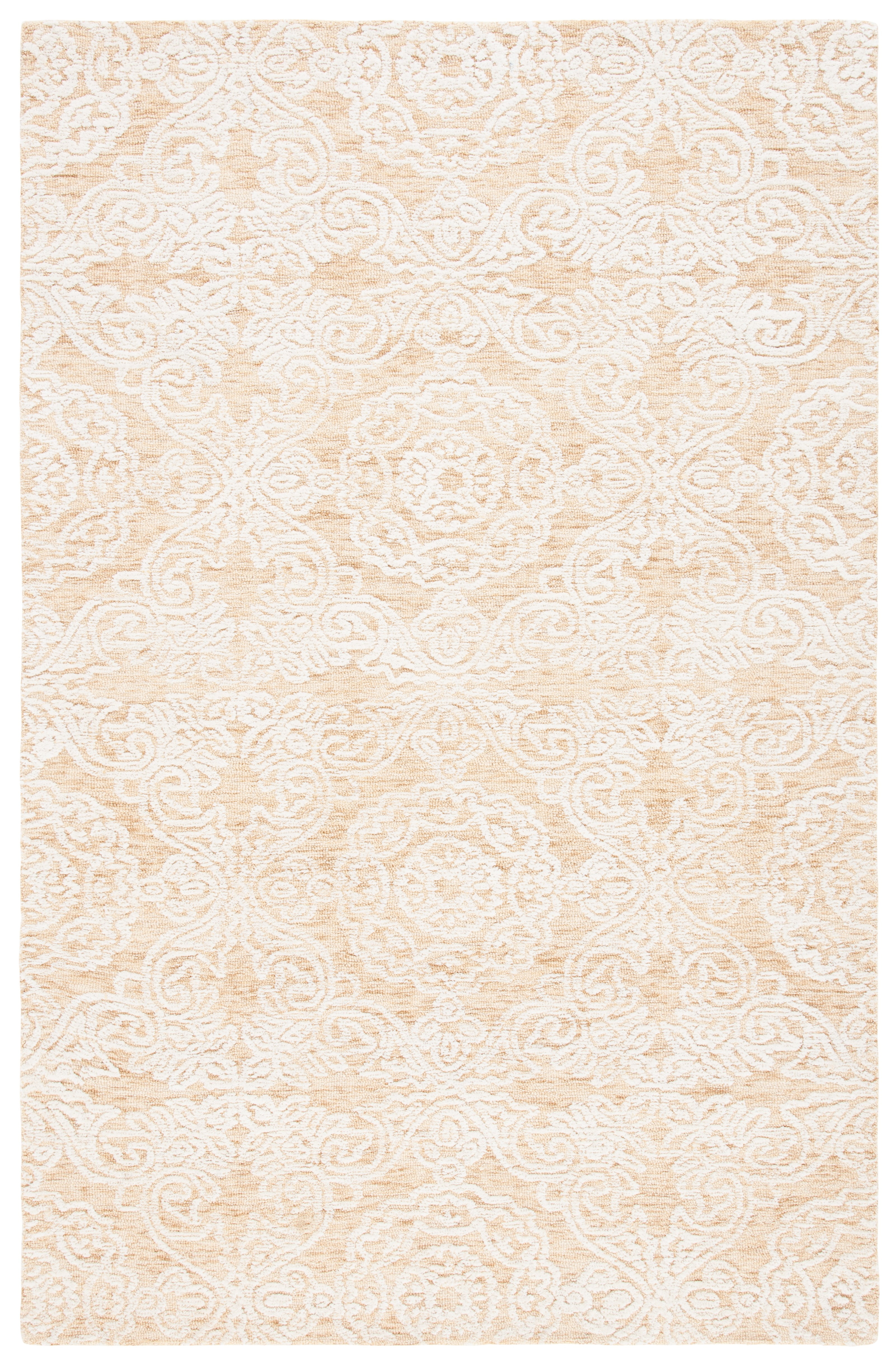 Elmer Library Rug SAFAVIEH Metro Elmer Medallion Area Rug, Gold/Ivory, 6' x 9' - Walmart.com