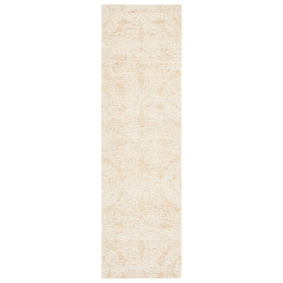 SAFAVIEH Metro Elmer Medallion Runner Rug, Gold/Ivory, 2'3" x 8'