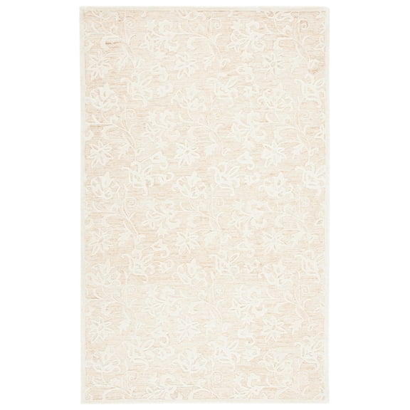 SAFAVIEH Metro Elvina Floral Area Rug, Gold/Ivory, 4' x 6'