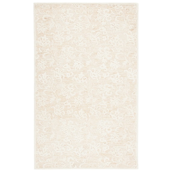 SAFAVIEH Metro Elvina Floral Area Rug, Gold/Ivory, 5' x 8'