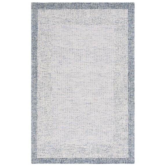 SAFAVIEH Metro Elwin Bordered Area Rug, Ivory/Grey, 4' x 6'